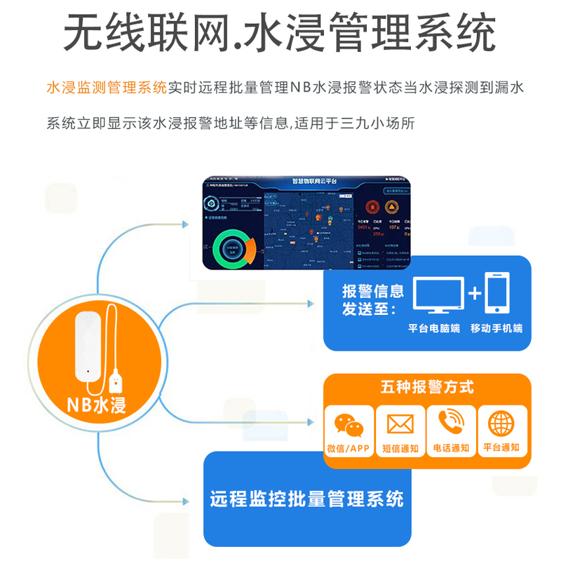 NB-IoT水浸探測傳感器物聯(lián)網(wǎng)漏水報警器SR-N06